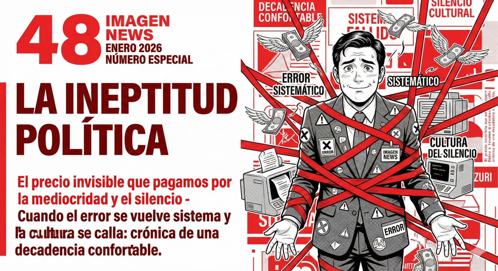 La Ineptitud Política: El precio invisible que pagamos por la mediocridad y el silencio - Cuando el error se vuelve sistema y la cultura se calla: crónica de una decadencia confortable. La Ineptitud Política: El precio invisible que pagamos por la mediocridad y el silencio - Cuando el error se vuelve sistema y la cultura se calla: crónica de una decadencia confortable.
