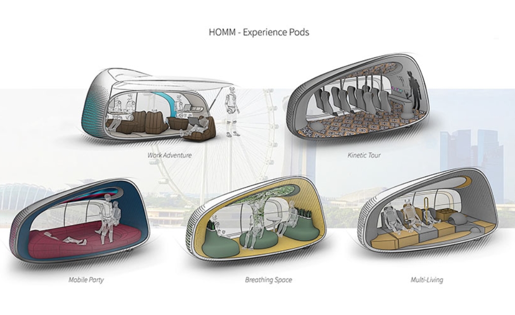 NextOfKin Creatives ha lanzado su visión futura para un vehículo autónomo, el HOMM 1