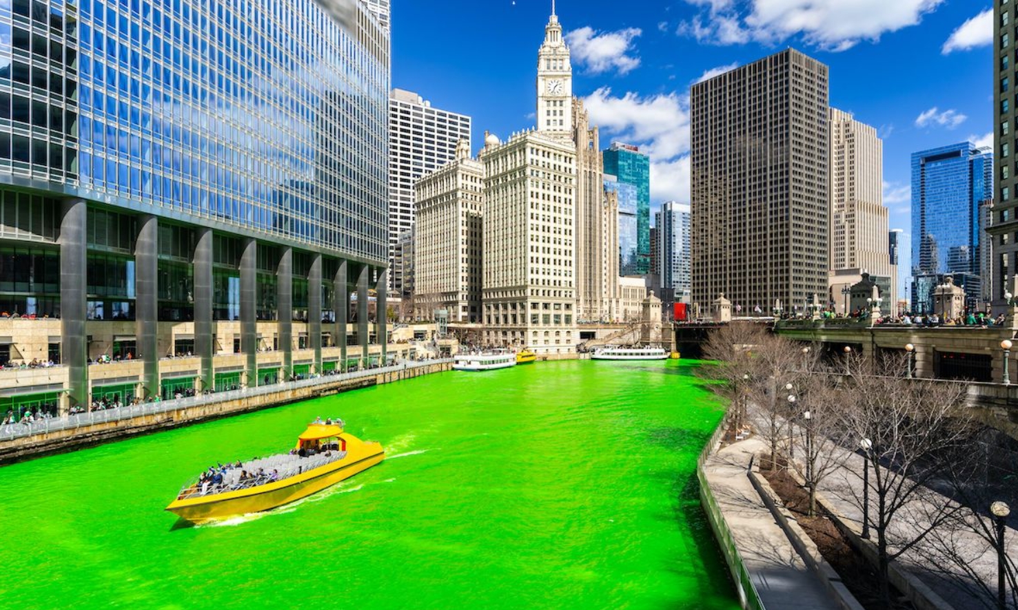 chicago river green: cuando el río se vuelve verde 1