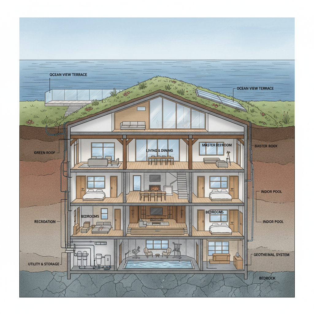 Top 10 arquitectura subterránea con techo verde y vistas al océano en 2025 2 Top 10 arquitectura subterránea con techo verde y vistas al océano en 2025 2