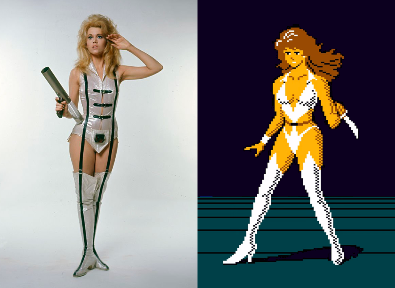 Barbarella Metroid y Mach Rider: El striptease espacial del cine retro. 1